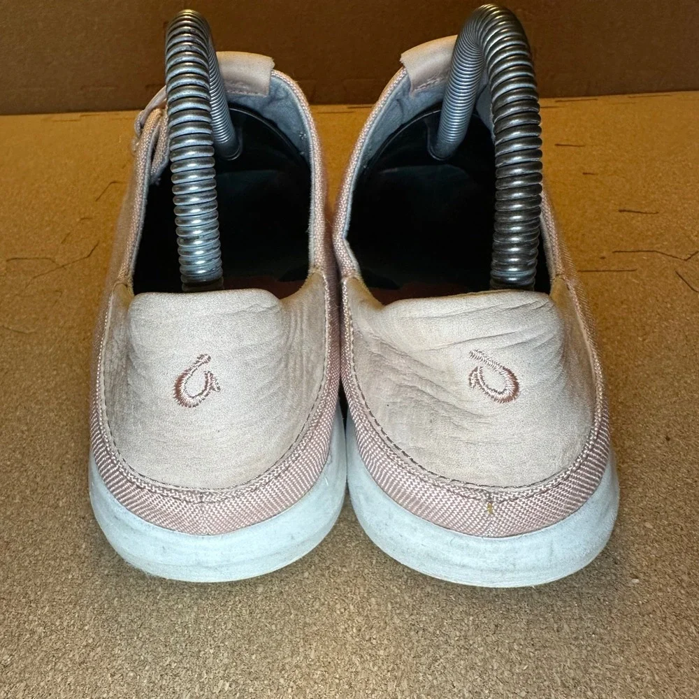 OluKai Hale'iwa Li Ha'a Pink Textile Sneakers Women 7.5 Low Top Shoes 20381-4L18
